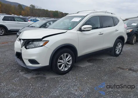 2016 Nissan Rogue Sv из США, поврежденный, VIN KNMAT2MV2GP607158